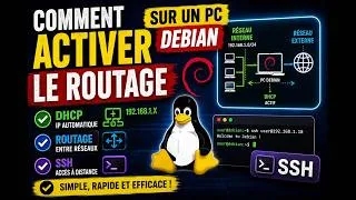 Miniature : TUTORIEL : Transformer un PC  (Linux Debian) en routeur internet avec SSH & DHCP