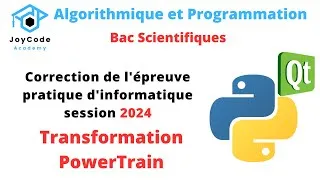 Miniature : Bac scientifiques | Correction épreuve pratique session 2024 (Transformation PowerTrain)