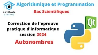 Miniature : Bac scientifiques | Correction épreuve pratique session 2024 (Autonombres)