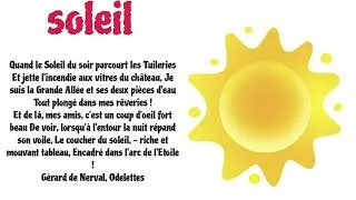 Miniature : poésie soleil CP CE1 CE2 #poésie