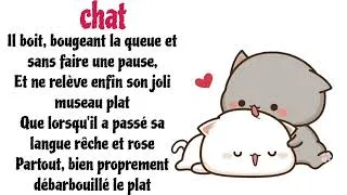 Miniature : poésie chat CP CE1 CE2 #poésie
