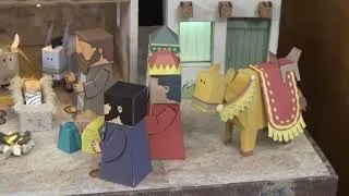 Miniature : Je présente ma nativité 2025 en papier avec effets Arduino.