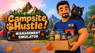 Miniature : Campsite Hustle! – Nettoyer et reconstruire ce vieux camping 👀 | Découverte