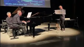Miniature : Mouvement pour flûte et piano : Très vif. Composition de Jean-Pierre Luminet, 1974