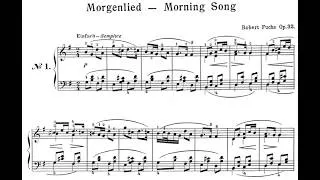 Miniature : Robert Fuchs : Morning song, extrait des Jugendklänge op 32
