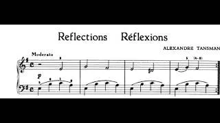 Miniature : Alexandre Tansman : Réflexions (Reflections), extrait de On s'amuse au piano (Happy time)
