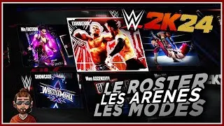 Miniature : DÉCOUVERTE du ROSTER, ARENES et OPTIONS sur PS5 de WWE 2K24 • JSTV
