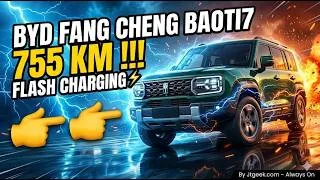 Miniature : BYD Fang Cheng Bao Ti7 EV Flash Charging Edition : 755 km et recharge en 5 minutes !