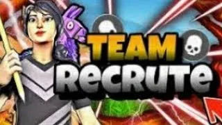 Miniature : NOTRE TEAM FORNITE RECRUTES PRÉSENTATION  | LA JTNB