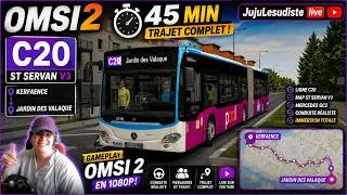 Miniature : Omsi 2 |St Servan V3 | l Ligne C20 | Kerfaence - Jardin des Valaque | Mercedes GC2 | 1080P