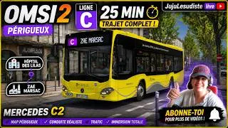 Miniature : Omsi 2 |  Addons Périgueux | Ligne C | Hopital de Lilas - Zae Marsac | Mercedes C2 | 1080P |