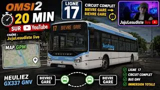 Miniature : 🔴 OMSI 2 |  Addons GPM | Ligne 17 |  Bievres Gare en Circulaire  | Heuliez GX 337 GNV​ |
