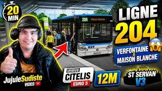 Miniature : 👉 OMSI 2 | Addons St Servan V3 | LIGNE 204 | Verfontaine - Maison Blanche  | Iribus Citelis 12M
