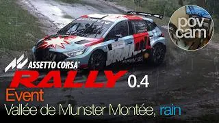 Miniature : Assetto Corsa Rally v0.4 – Hyundai i20 Rally2 | Vallée de Munster (POV+Replay/Setup Event Rain)