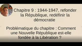 Miniature : H9 : 1944-1947, refonder la République, redéfinir la démocratie