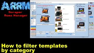 Miniature : ARRM : Filter templates by category