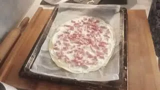 Miniature : ⭐Tarte Flambée Express (Flammekueche)⭐ #recetterapide #flammekueche #recettefacile 