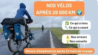 Miniature : Nos vélos après 28 000 km: bilan et retour d'expérience après 21 mois de voyage