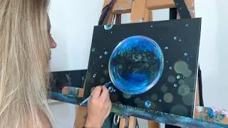 Miniature : Comment peindre des bulles de savon à l'acrylique - Tuto commenté étape par étape 🫧