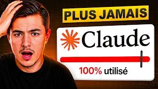 Miniature : Ne plus JAMAIS atteindre la limite sur Claude IA (tu gâches 90% des Tokens)