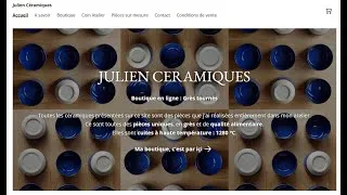 Miniature : Présentation de mon site de vente de pièces céramiques