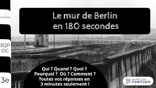Miniature : Le mur de Berlin en 180 secondes