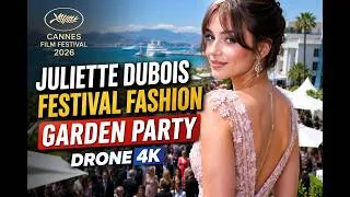 Miniature : Juliette Dubois Festival Fashion Show Garden Party | Cannes Film Festival 2026 | Drone 4K