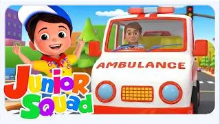 Miniature : 🚑 Les Roues de l'Ambulance | Junior Squad | Comptine Éducative pour Enfants