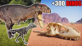 Miniature : J'ai laissé vivre +300 DINOSAURES dans un ÉCOSYSTÈME en plein désert sur Prehistoric Kingdom !