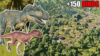 Miniature : J'ai laissé vivre +150 DINOSAURES dans UN ENCLOS sur Jurassic World Evolution 3 !