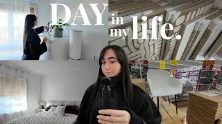 Miniature : Day in my Life | Ma nouvelle vie dans mon appartement 🏠 (morning routine, cleaning, shopping)