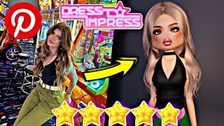 Miniature : Je joue à DRESS to IMPRESS pour la PREMIERE FOIS en m'INSPIRANT de PINTEREST ! - Just Camilia