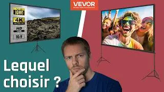 Miniature : Écran de projection VEVOR : 1 pied ou 2 pieds ? Lequel choisir ? (Comparatif complet)