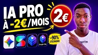 Miniature : 4 Outils IA Gratuits pour Activer un Abonnement Pro à moins de 2€/mois (Astuce 2026)
