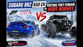 Miniature : SUBARU BRZ 650 CH vs VOITURE TOUT-TERRAIN HORS NORMES | VOLANT FORZA HORIZON 6 #Forzahorizon #650CH