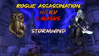 Miniature : Rogue Assassination | 8 Masks | Vision horrific Stormwind | World of Warcraft