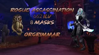 Miniature : Rogue Assassination | 8 Masks | Vision horrific Orgrimmar | World of Warcraft