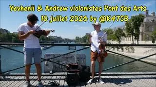 Miniature : Yevhenii & Andrew violonistes Another Love Pont des Arts 10 juillet 2026 by @K47CB