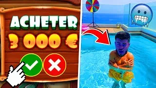 Miniature : JE JOUE 3000 EUROS AU CASINO et LE PERDANT SAUTE DANS LA PISCINE GELÉE Juste Prix Challenge #1 !