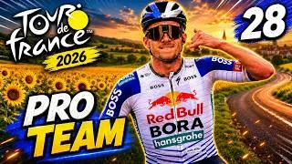 Miniature : NOUVELLE CHUTE ET ABANDON INQUIETANT POUR POGACAR ?! 🏆 | TDF 26 Pro Team #28 [FR]