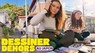 Miniature : On a dessiné dans la rue à Kitahiroshima (les réactions sont adorables) 🇯🇵✏️