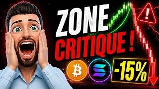 Miniature : BITCOIN : Ce Support DOIT ABSOLUMENT TENIR 🚨 (Zone CRITIQUE ❌)