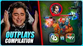 Miniature : Compilation des meilleurs outplays de la KC face à T1 (Le niveau de dingue) 🤩