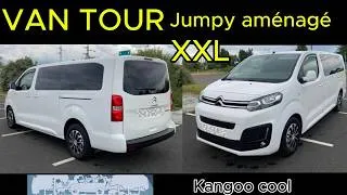 Miniature : VAN TOUR  Citroën Jumpy aménagé XL présentation du véhicule pour road trip, vanlife, @Kangoocool ,