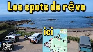 Miniature : Les spots de rêve gratuits en bord de mer en van life côte Atlantique @Kangoocool Piriac sur Mer,