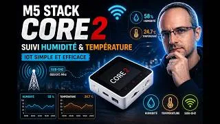 Miniature : [iOT] Suvii d'humidité et température avec le M5Stack Core2 et un capteur associé !