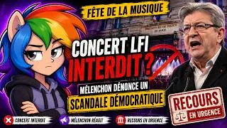 Miniature : Concert de LFI interdit à Paris : Mélenchon dénonce un « scandale démocratique »