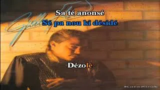 Miniature : GILLES FLORO - Désolé                                        (Karaoké Instrumental)
