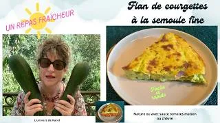 Miniature : FLAN DE COURGETTES À LA SEMOULE FINE