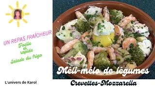 Miniature : MÉLI-MÉLO DE LÉGUMES  CREVETTES MOZZARELLA